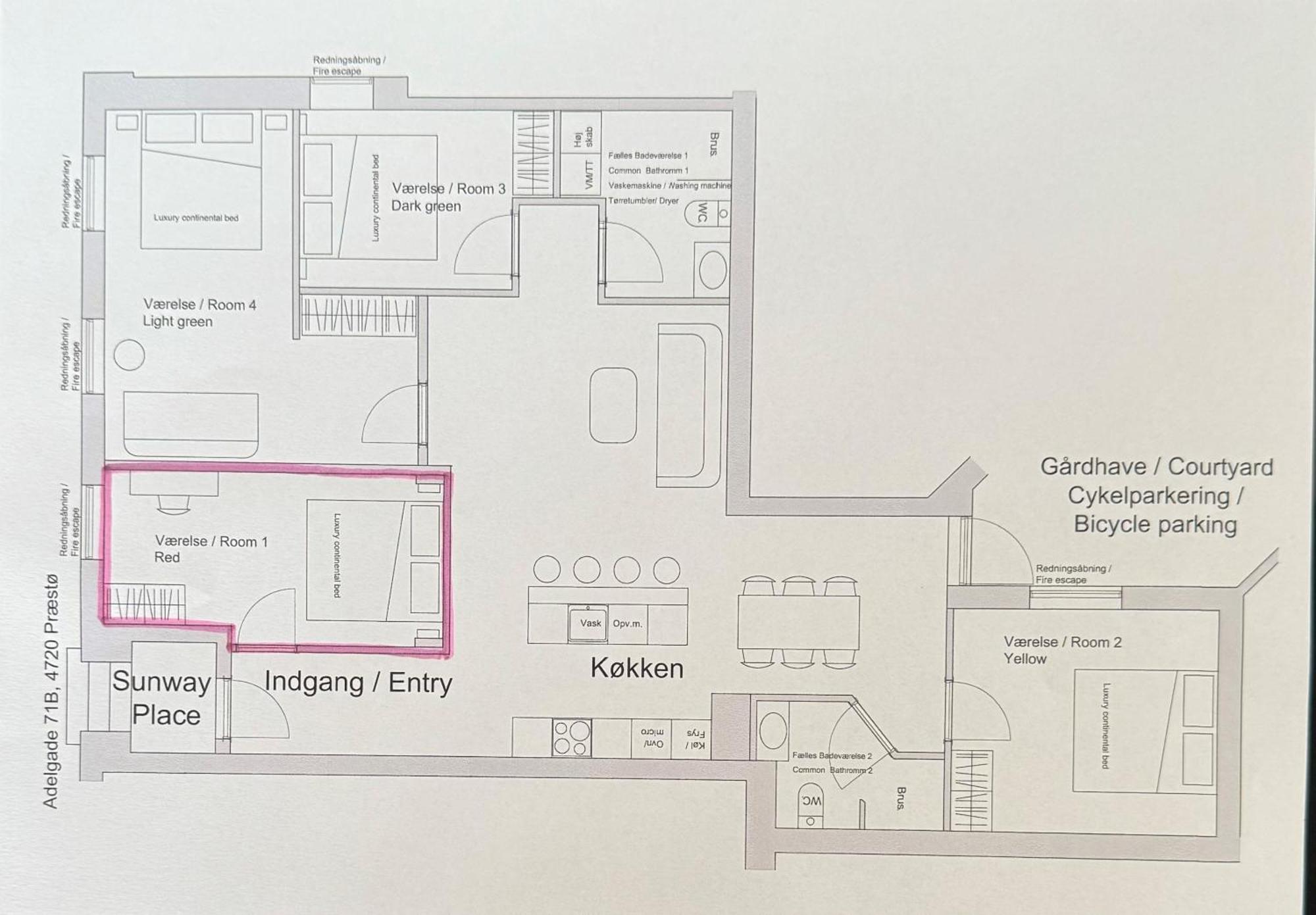 Sunway Place Lägenhet Præstø Exteriör bild